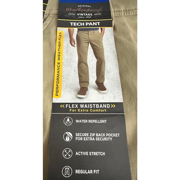 Weatherproof Tech Pants - NWT - 36x30 - Water Repellant & Active Stretch - Picture 3 of 6